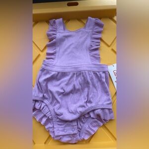Cat & Jack Purple Ruffled Bodysuit